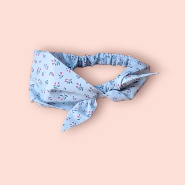Bandeau été tons bleus 