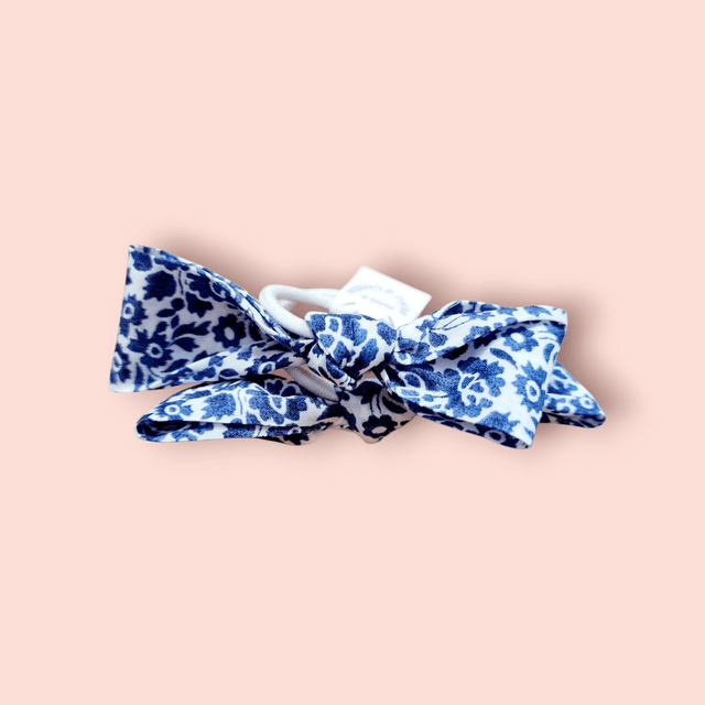 Élastique cheveux tons bleu