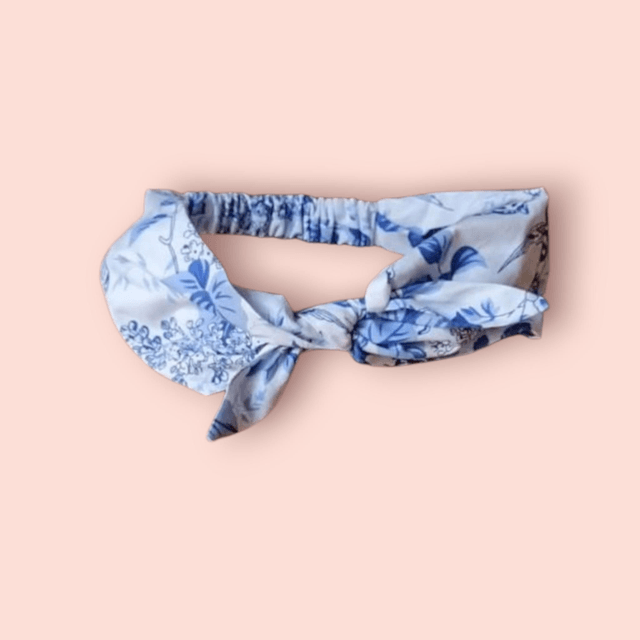 Bandeau été tons bleus 