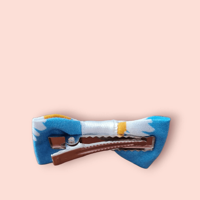Barrettes tons bleu 