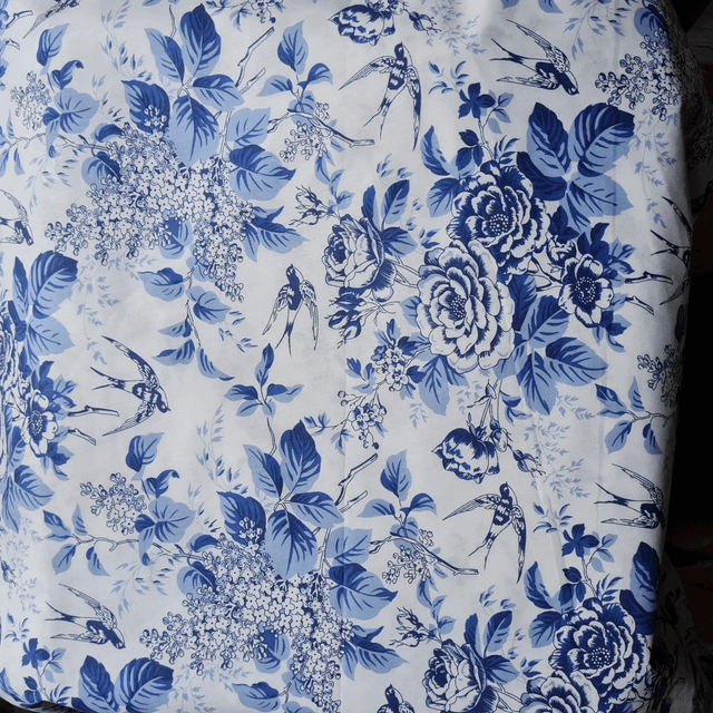 Jupe fleurs et oiseaux 