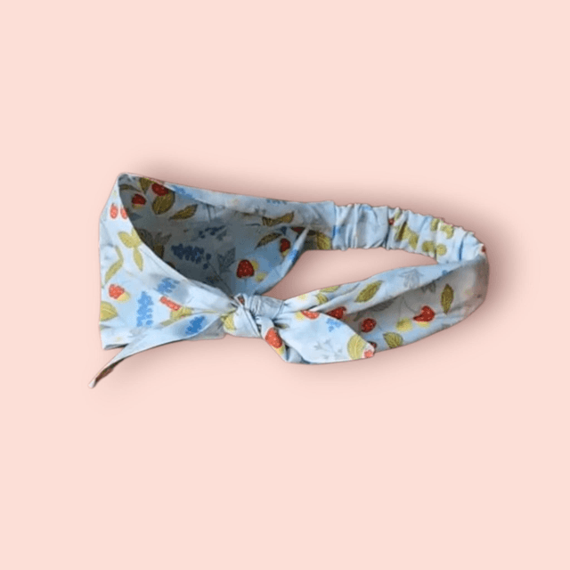 Bandeau été tons bleus 