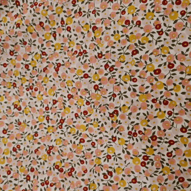 Robe été coton fleuri